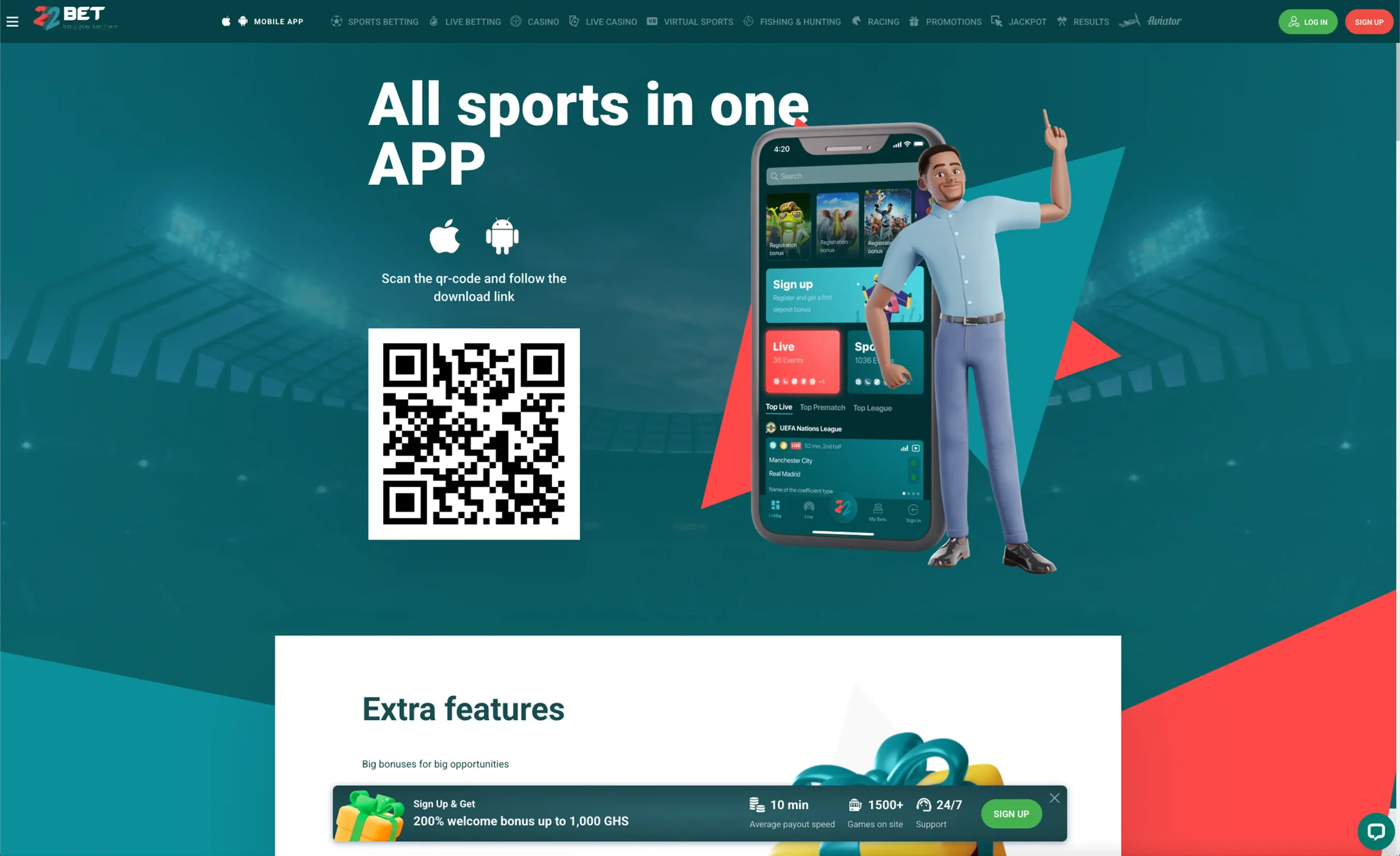 22Bet Mobile app